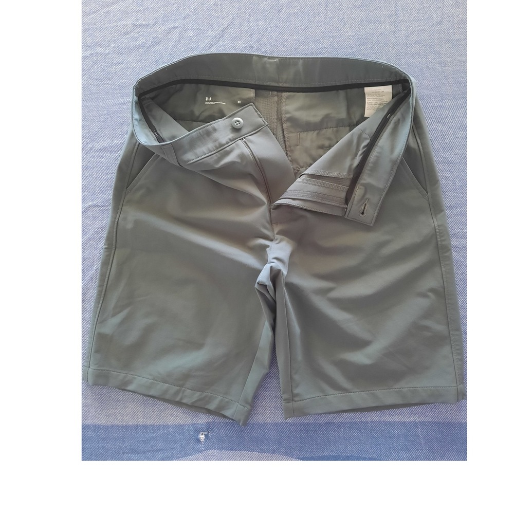 Under Armour Mens Gray Active Performance Golf Shorts Recycled Poly 32x10